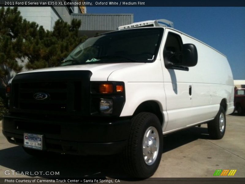 Oxford White / Medium Flint 2011 Ford E Series Van E350 XL Extended Utility