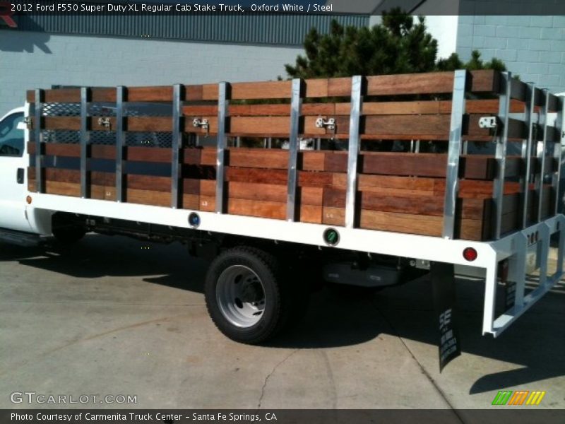 Oxford White / Steel 2012 Ford F550 Super Duty XL Regular Cab Stake Truck