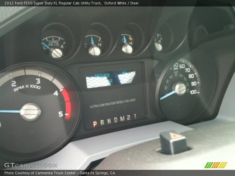 Oxford White / Steel 2012 Ford F550 Super Duty XL Regular Cab Utility Truck