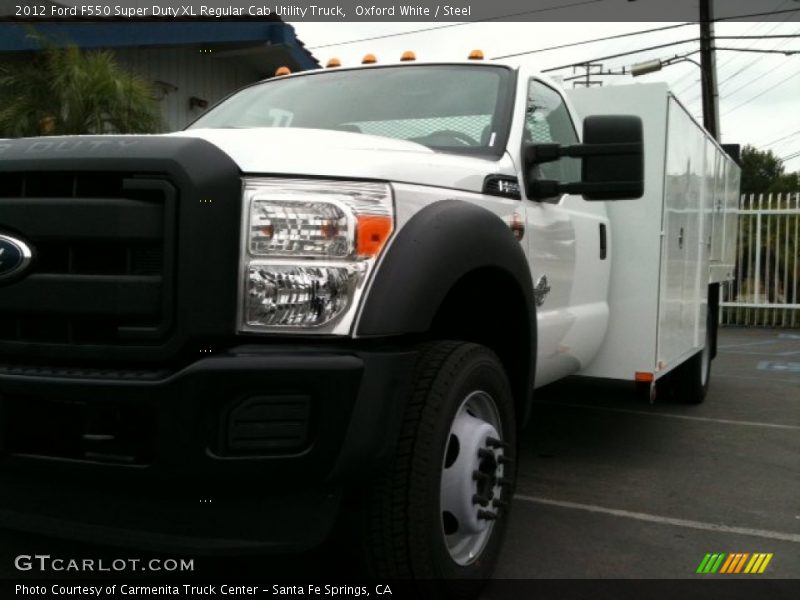 Oxford White / Steel 2012 Ford F550 Super Duty XL Regular Cab Utility Truck