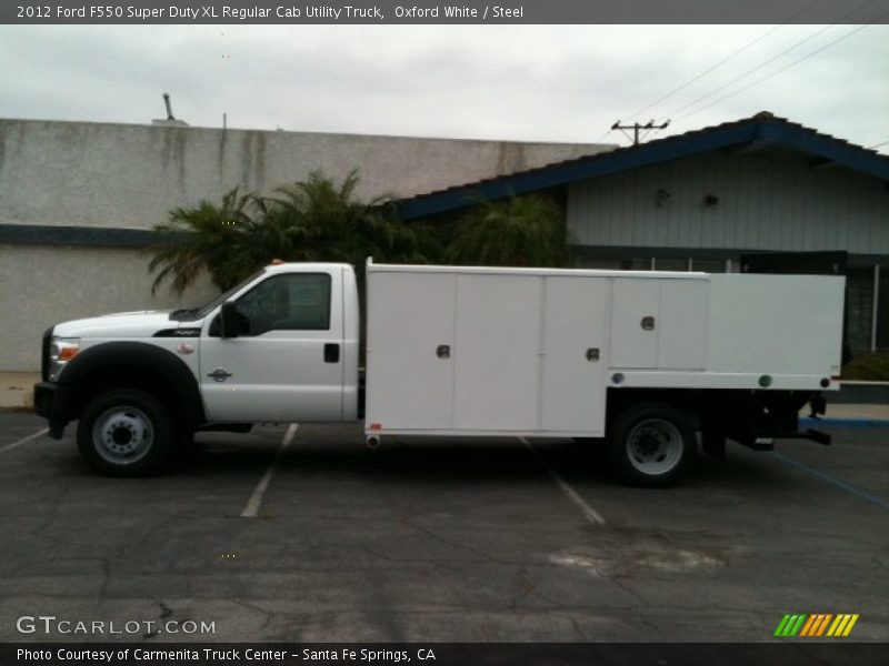 Oxford White / Steel 2012 Ford F550 Super Duty XL Regular Cab Utility Truck