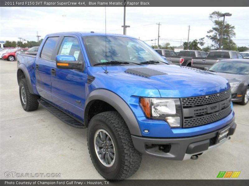 Blue Flame Metallic / Raptor Black 2011 Ford F150 SVT Raptor SuperCrew 4x4