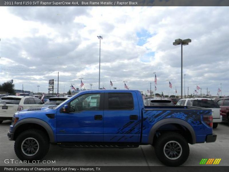Blue Flame Metallic / Raptor Black 2011 Ford F150 SVT Raptor SuperCrew 4x4