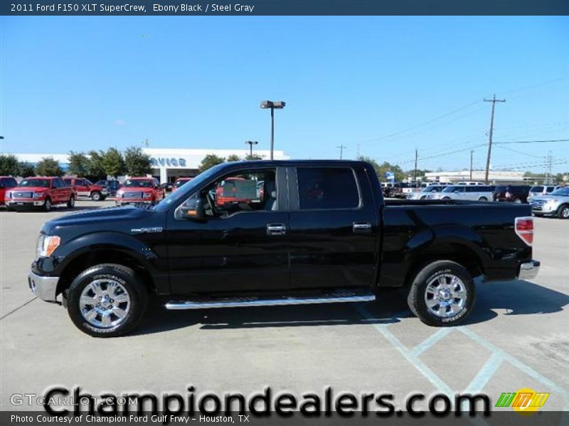 Ebony Black / Steel Gray 2011 Ford F150 XLT SuperCrew