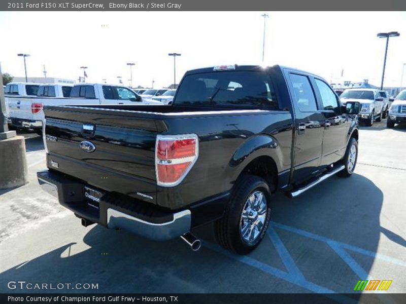 Ebony Black / Steel Gray 2011 Ford F150 XLT SuperCrew