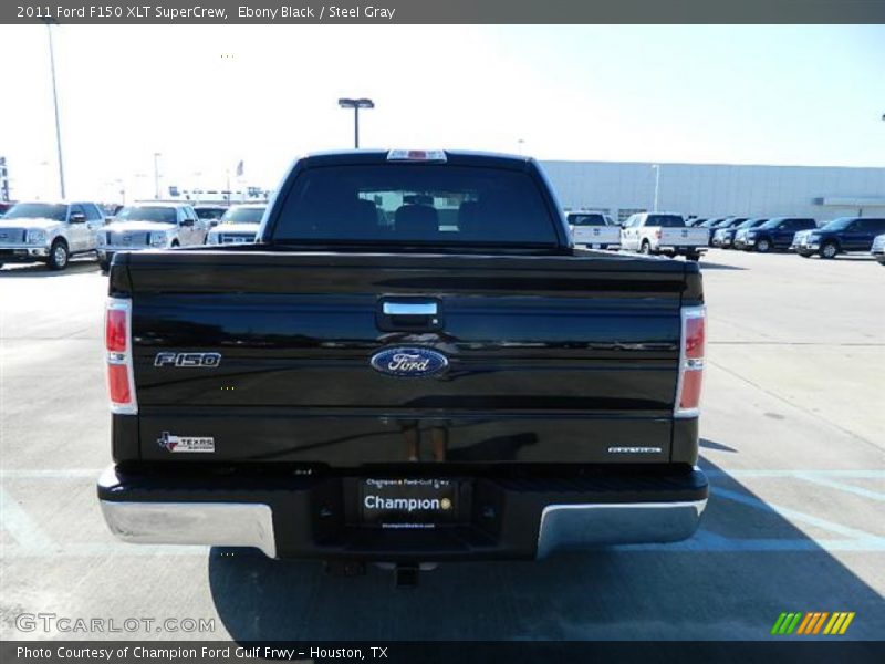 Ebony Black / Steel Gray 2011 Ford F150 XLT SuperCrew