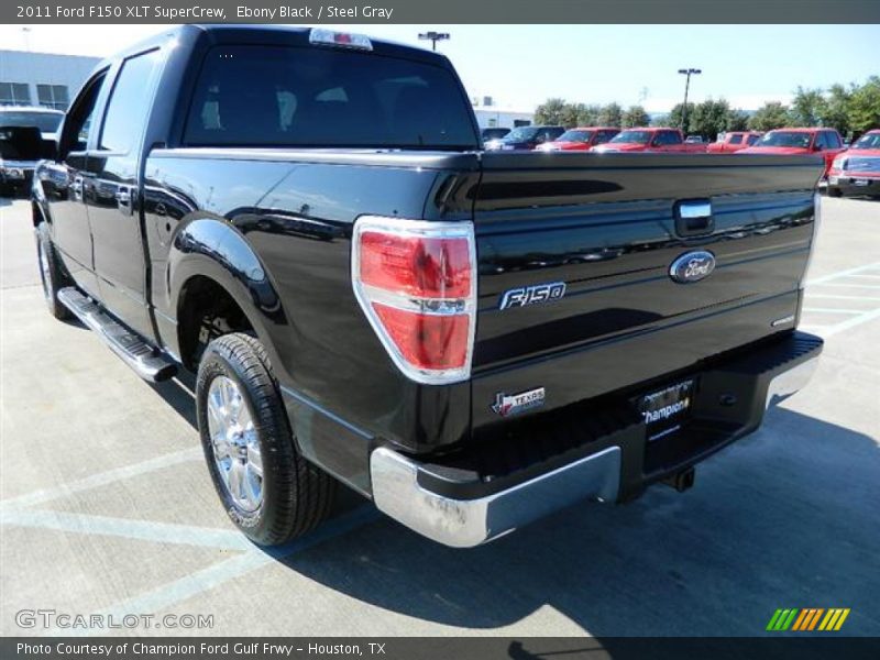 Ebony Black / Steel Gray 2011 Ford F150 XLT SuperCrew