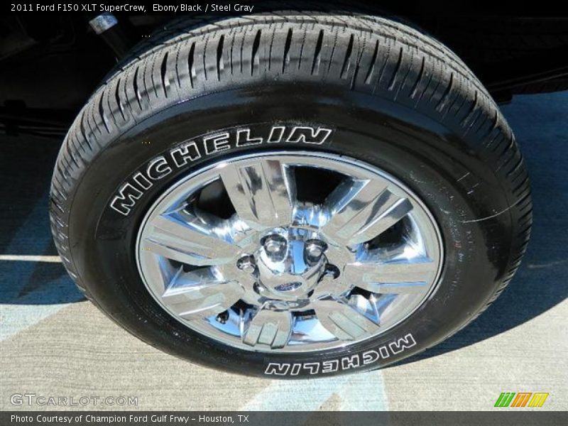 Ebony Black / Steel Gray 2011 Ford F150 XLT SuperCrew