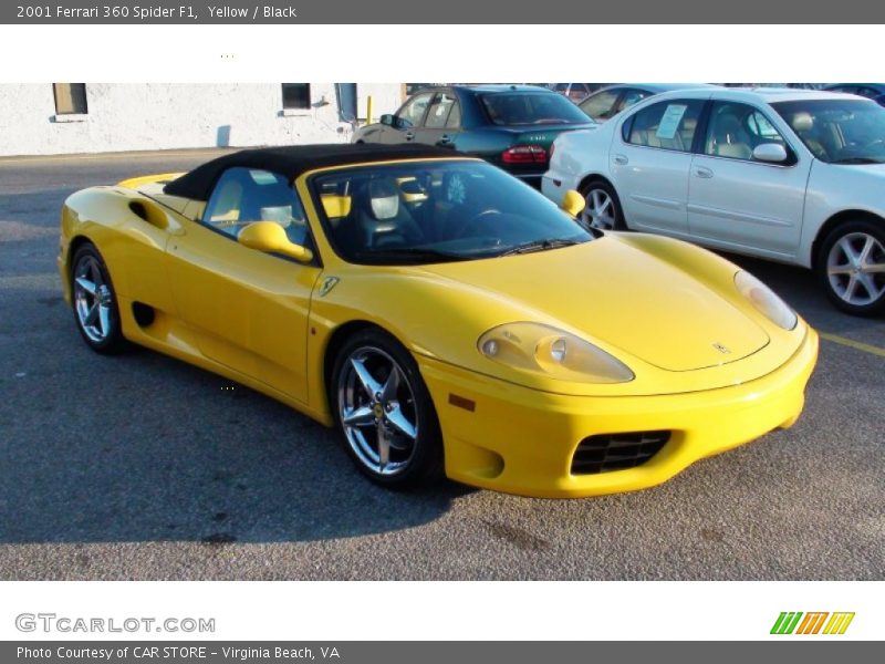 Yellow / Black 2001 Ferrari 360 Spider F1