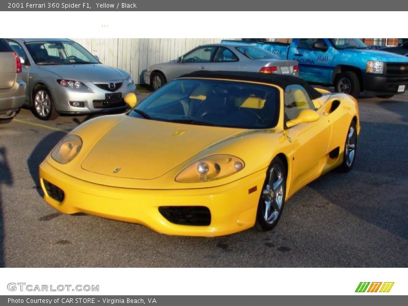 Yellow / Black 2001 Ferrari 360 Spider F1