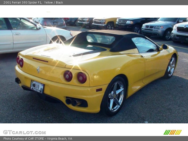 Yellow / Black 2001 Ferrari 360 Spider F1