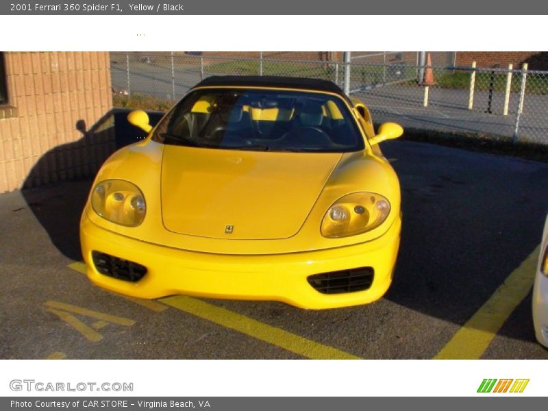 Yellow / Black 2001 Ferrari 360 Spider F1