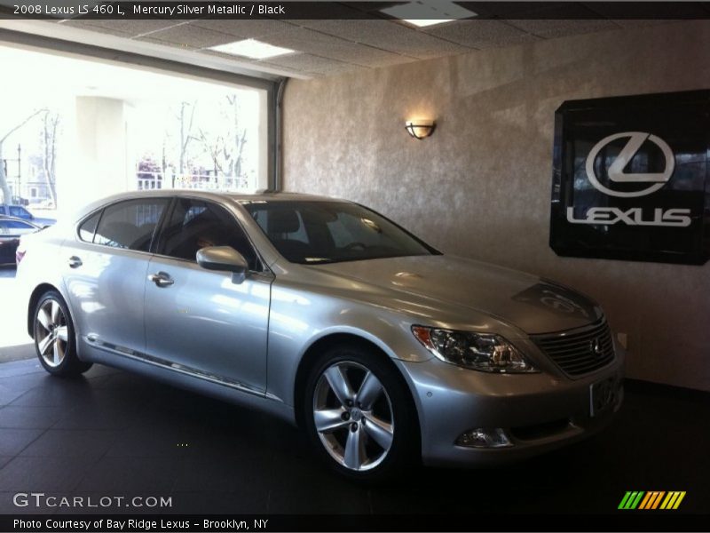 Mercury Silver Metallic / Black 2008 Lexus LS 460 L