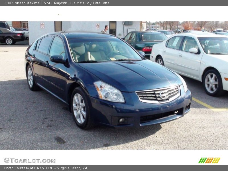 Majestic Blue Metallic / Cafe Latte 2007 Nissan Maxima 3.5 SL