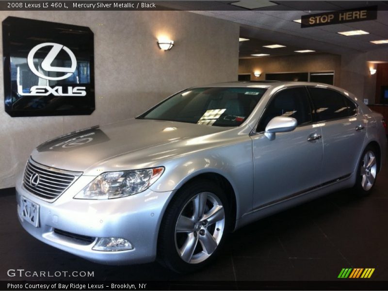 Mercury Silver Metallic / Black 2008 Lexus LS 460 L