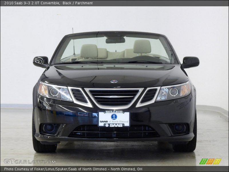Black / Parchment 2010 Saab 9-3 2.0T Convertible