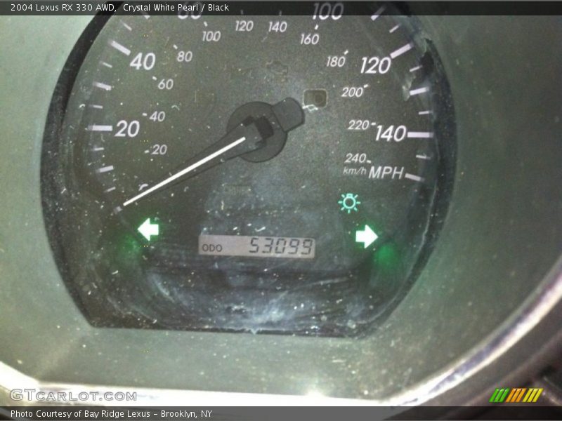 Crystal White Pearl / Black 2004 Lexus RX 330 AWD