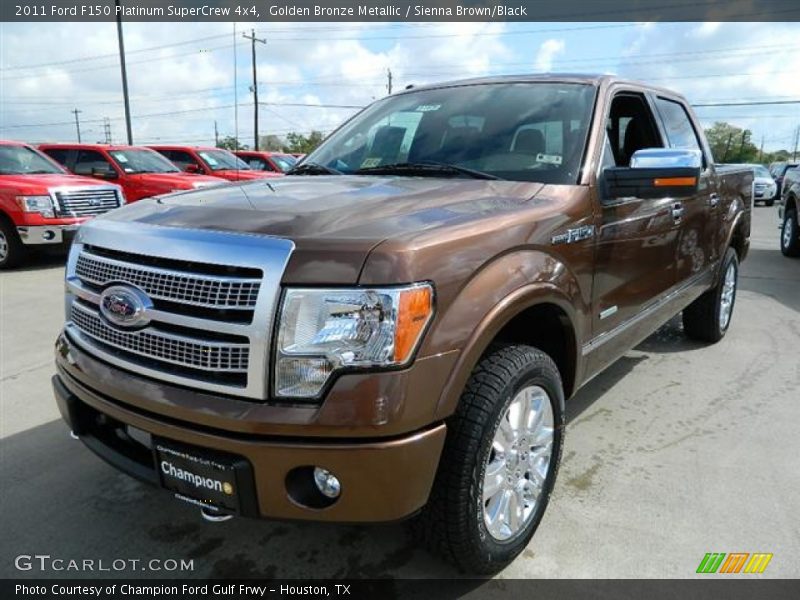 Golden Bronze Metallic / Sienna Brown/Black 2011 Ford F150 Platinum SuperCrew 4x4