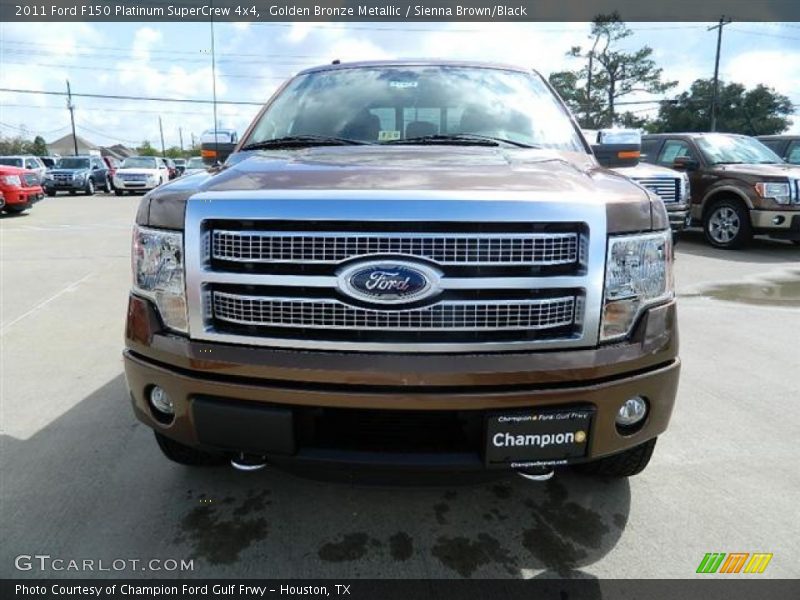 Golden Bronze Metallic / Sienna Brown/Black 2011 Ford F150 Platinum SuperCrew 4x4
