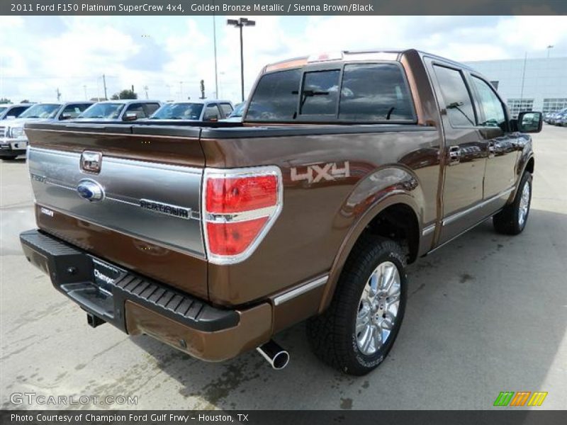 Golden Bronze Metallic / Sienna Brown/Black 2011 Ford F150 Platinum SuperCrew 4x4