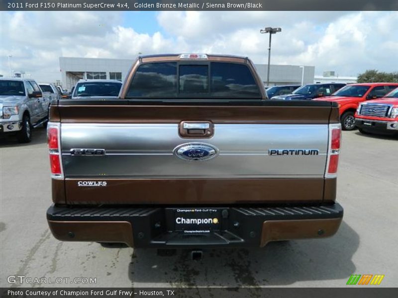 Golden Bronze Metallic / Sienna Brown/Black 2011 Ford F150 Platinum SuperCrew 4x4