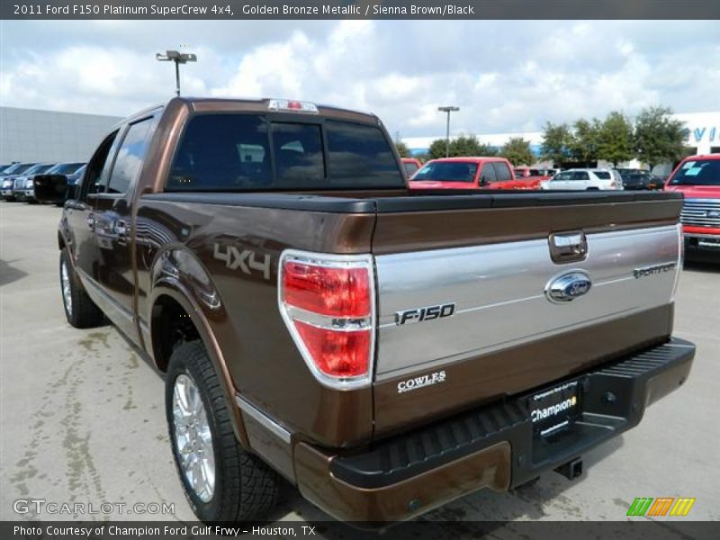 Golden Bronze Metallic / Sienna Brown/Black 2011 Ford F150 Platinum SuperCrew 4x4