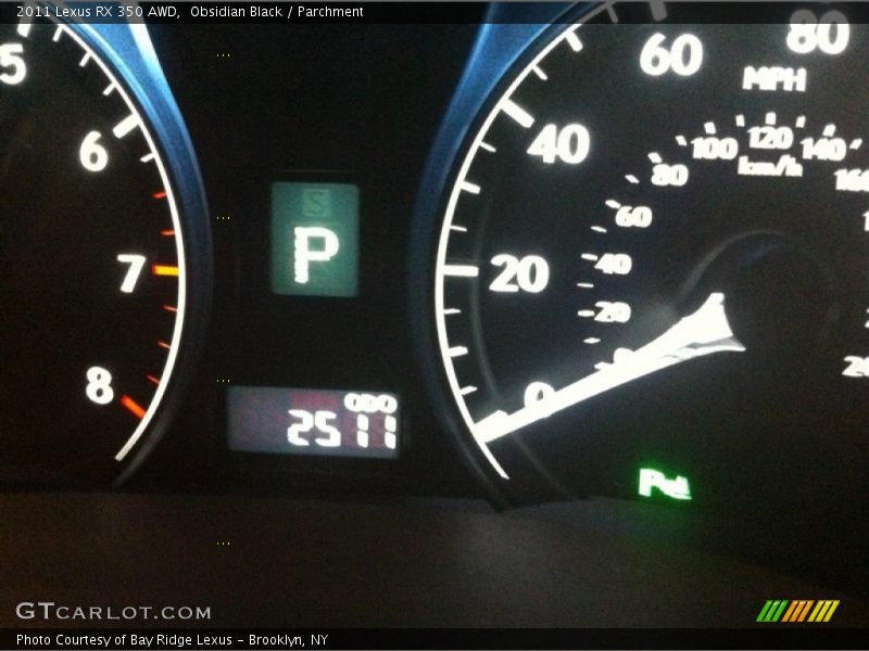 Obsidian Black / Parchment 2011 Lexus RX 350 AWD