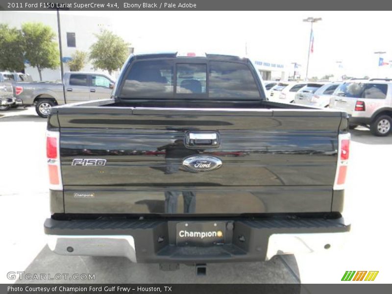 Ebony Black / Pale Adobe 2011 Ford F150 Lariat SuperCrew 4x4