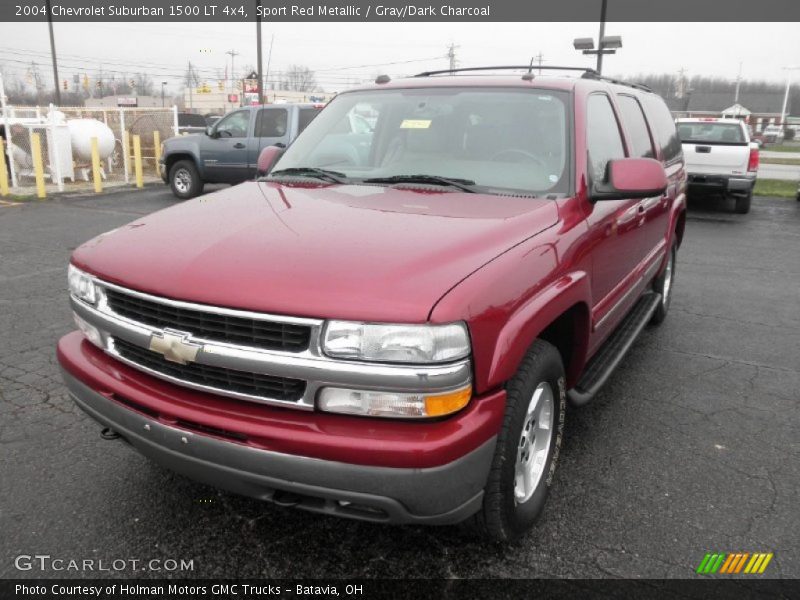 Sport Red Metallic / Gray/Dark Charcoal 2004 Chevrolet Suburban 1500 LT 4x4