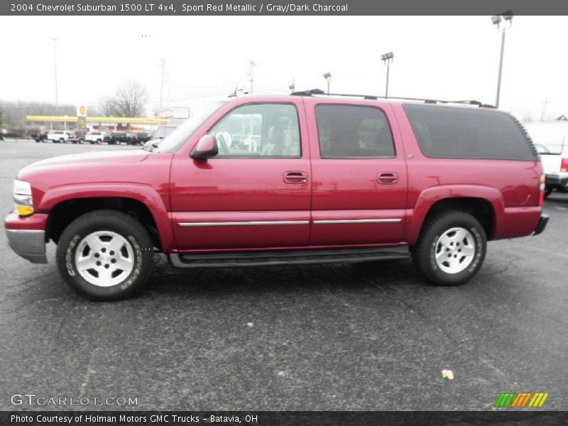 Sport Red Metallic / Gray/Dark Charcoal 2004 Chevrolet Suburban 1500 LT 4x4