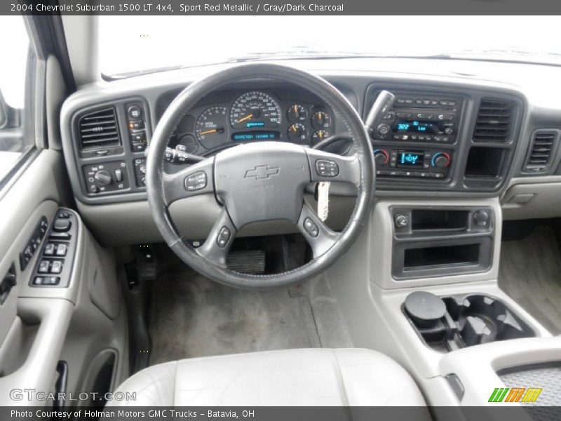 Sport Red Metallic / Gray/Dark Charcoal 2004 Chevrolet Suburban 1500 LT 4x4