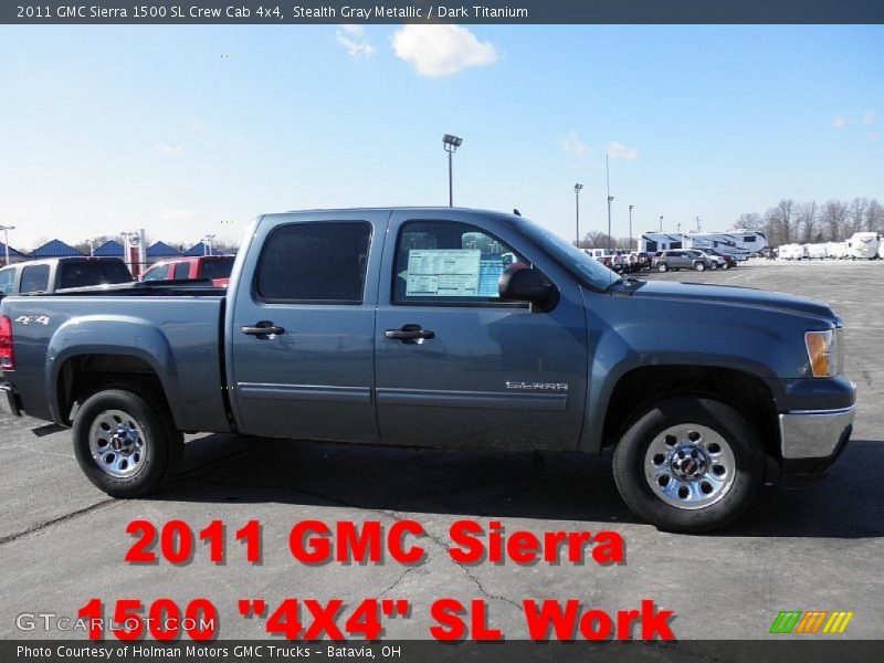 Stealth Gray Metallic / Dark Titanium 2011 GMC Sierra 1500 SL Crew Cab 4x4