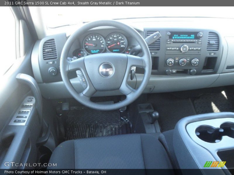 Stealth Gray Metallic / Dark Titanium 2011 GMC Sierra 1500 SL Crew Cab 4x4