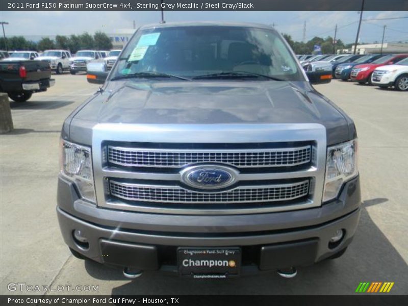 Sterling Grey Metallic / Steel Gray/Black 2011 Ford F150 Platinum SuperCrew 4x4