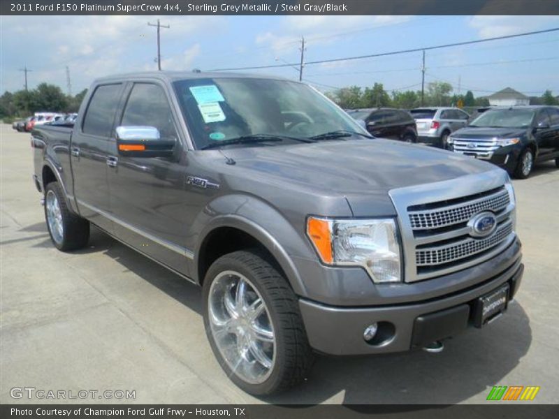 Sterling Grey Metallic / Steel Gray/Black 2011 Ford F150 Platinum SuperCrew 4x4