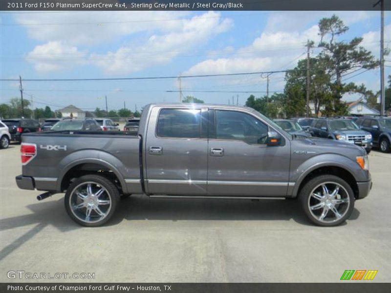Sterling Grey Metallic / Steel Gray/Black 2011 Ford F150 Platinum SuperCrew 4x4