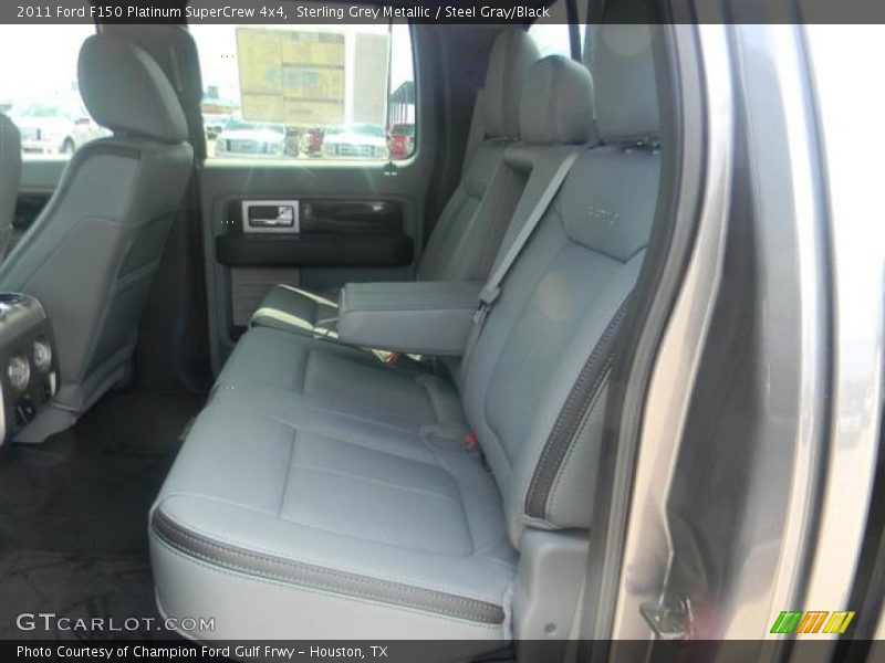 Sterling Grey Metallic / Steel Gray/Black 2011 Ford F150 Platinum SuperCrew 4x4