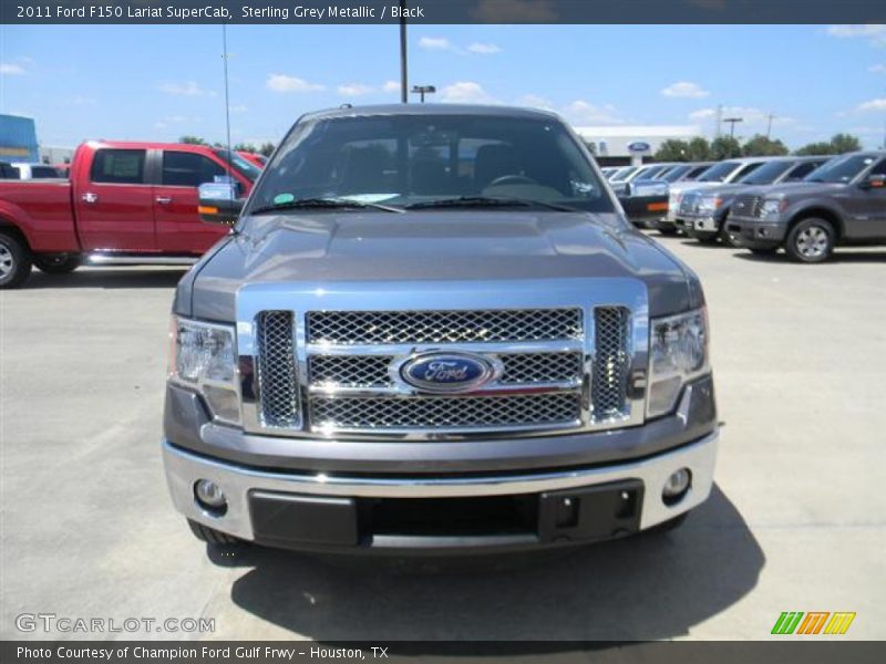 Sterling Grey Metallic / Black 2011 Ford F150 Lariat SuperCab