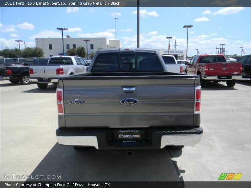 Sterling Grey Metallic / Black 2011 Ford F150 Lariat SuperCab
