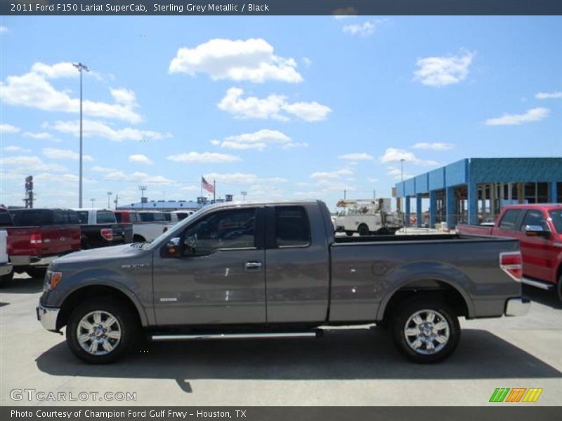 Sterling Grey Metallic / Black 2011 Ford F150 Lariat SuperCab