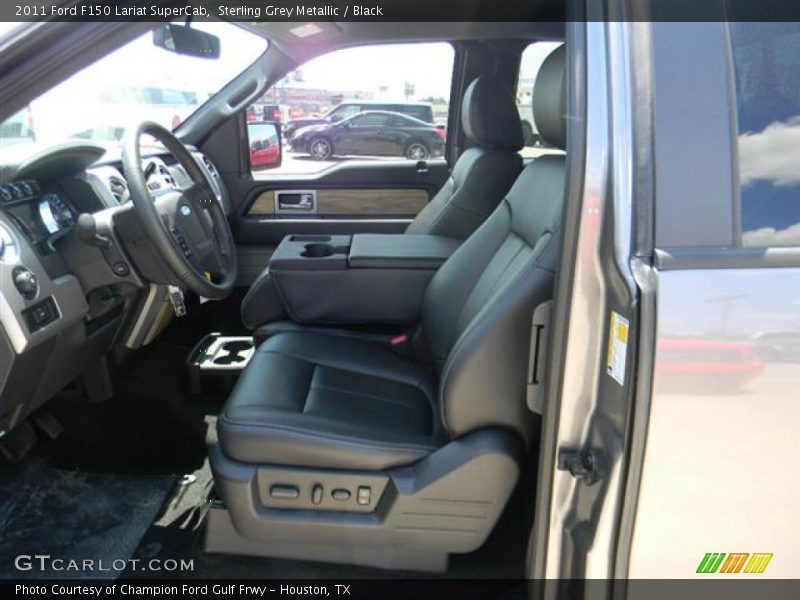  2011 F150 Lariat SuperCab Black Interior