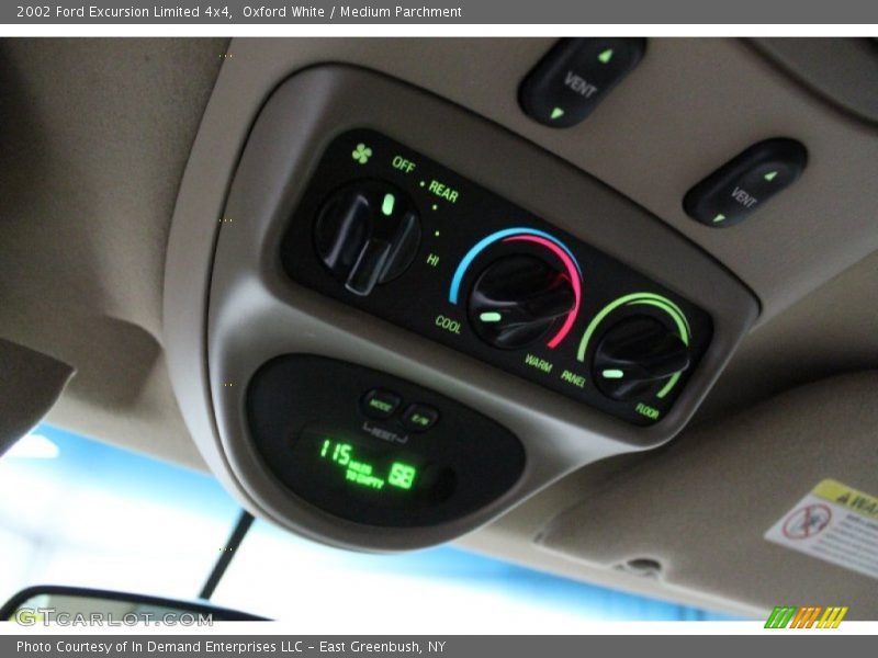 Controls of 2002 Excursion Limited 4x4