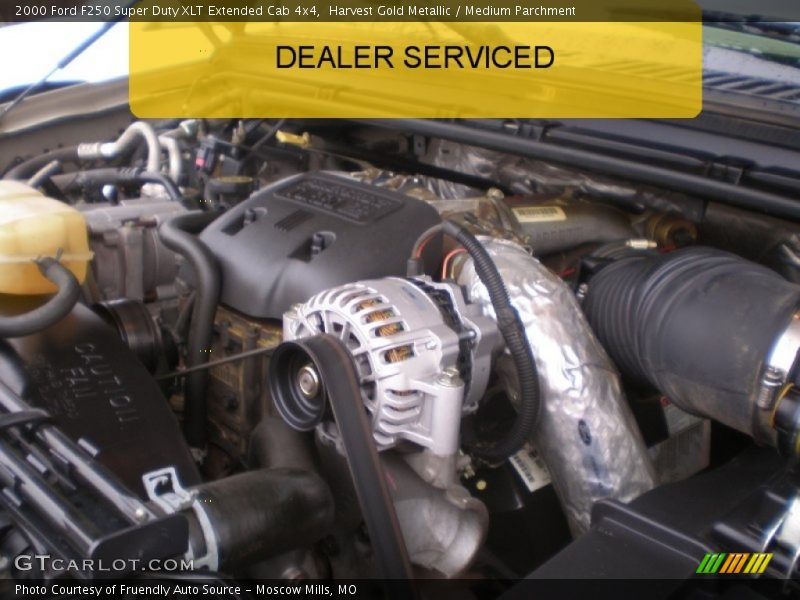 Harvest Gold Metallic / Medium Parchment 2000 Ford F250 Super Duty XLT Extended Cab 4x4