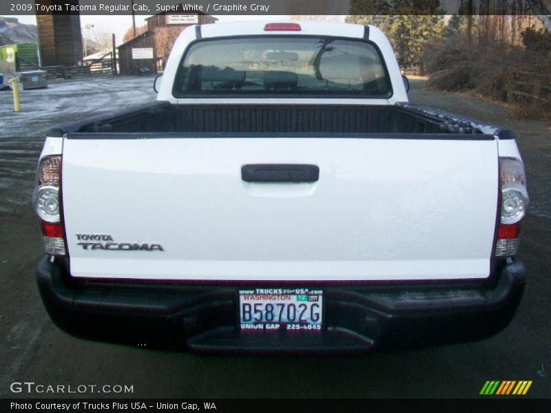 Super White / Graphite Gray 2009 Toyota Tacoma Regular Cab