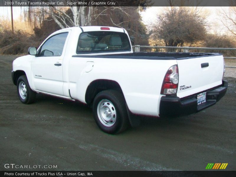 Super White / Graphite Gray 2009 Toyota Tacoma Regular Cab