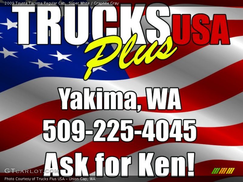 Super White / Graphite Gray 2009 Toyota Tacoma Regular Cab