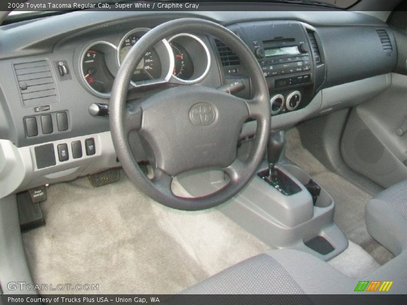 Super White / Graphite Gray 2009 Toyota Tacoma Regular Cab
