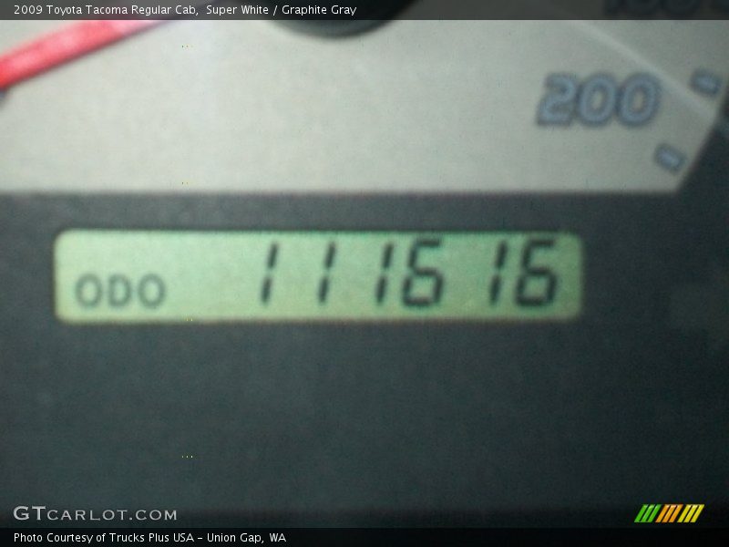 Super White / Graphite Gray 2009 Toyota Tacoma Regular Cab