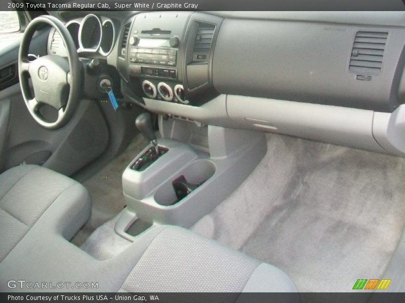 Super White / Graphite Gray 2009 Toyota Tacoma Regular Cab