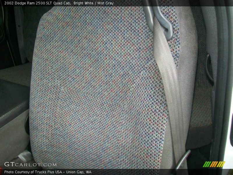 Bright White / Mist Gray 2002 Dodge Ram 2500 SLT Quad Cab